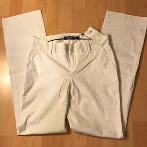Women’s MEXX white pinstripe pants size 4 NEW